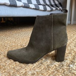Charles David free suede booties size 6.5